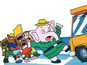 交通アニメ　がんばれ！子象の交通安全パトロール隊