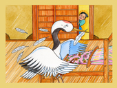 桂福団治 心の手話落語  ツルの恩返し